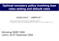 Optimal monetary policy involving loan rates setting and default rates PowerPoint PPT Presentation