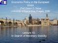 Economic Policy in the European Union Prof' Edwin G' Dolan University of Economics, Prague, 2006 PowerPoint PPT Presentation