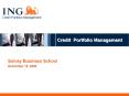 Credit Portfolio Management PowerPoint PPT Presentation