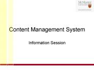 Content Management System