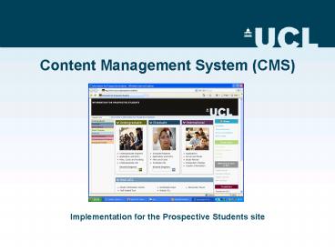 Content Management System CMS