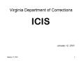 Virginia Department of Corrections PowerPoint PPT Presentation