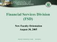Financial Services Division FSD PowerPoint PPT Presentation