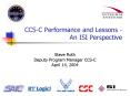 CCSC Performance and Lessons An ISI Perspective PowerPoint PPT Presentation