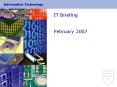 IT Briefing PowerPoint PPT Presentation