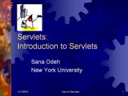 Servlets: Introduction to Servlets