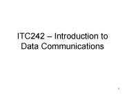 ITC242 Introduction to Data Communications