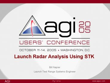 Launch Radar Analysis Using STK