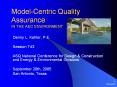 Model-Centric Quality Assurance IN THE AEC ENVIRONMENT PowerPoint PPT Presentation