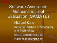 Software%20Assurance%20Metrics%20and%20Tool%20Evaluation%20(SAMATE)