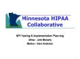 Minnesota HIPAA Collaborative PowerPoint PPT Presentation