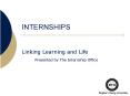 INTERNSHIPS PowerPoint PPT Presentation
