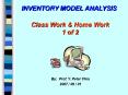 1' Types of Inventories PowerPoint PPT Presentation