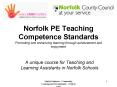 Norfolk PE Teaching Competence Standards Promoting and enhancing learning through achievement and en PowerPoint PPT Presentation