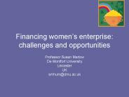 Financing women