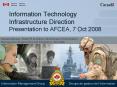 Information Technology Infrastructure Direction Presentation to AFCEA, 7 Oct 2008 PowerPoint PPT Presentation