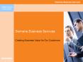 Siemens Business Services PowerPoint PPT Presentation