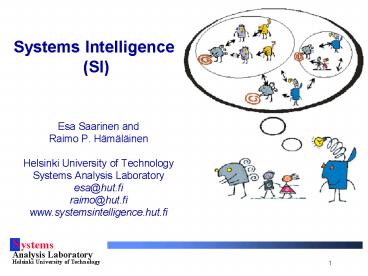 Systems Intelligence (SI)