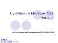 Guidelines on Electronic Mail Security PowerPoint PPT Presentation