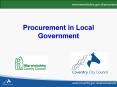 Procurement in Local Government PowerPoint PPT Presentation