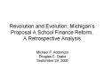 Revolution and Evolution: Michigan PowerPoint PPT Presentation
