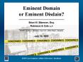 Eminent Domain or Eminent Disdain PowerPoint PPT Presentation