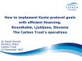 How to implement Kyoto protocol goals with efficient financing' Roundtable, Ljubljana, Slovenia The PowerPoint PPT Presentation