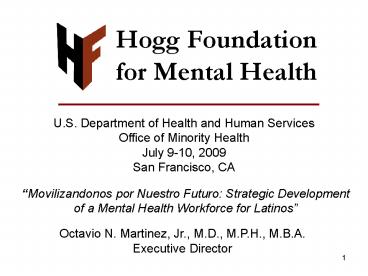 Hogg Foundation for Mental Health