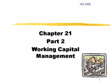 Working Capital Management