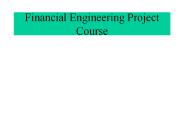 Financial Engineering Project Course