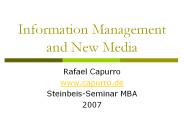 Information Management and New Media