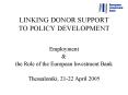 LINKING DONOR SUPPORT TO POLICY DEVELOPMENT PowerPoint PPT Presentation
