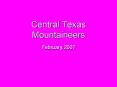Central Texas Mountaineers PowerPoint PPT Presentation