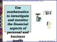 Use mathematics to investigate and monitor the financial aspects of personal and business issues PowerPoint PPT Presentation