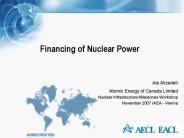 Financing of Nuclear Power
