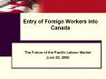 Entry of Foreign Workers into Canada PowerPoint PPT Presentation