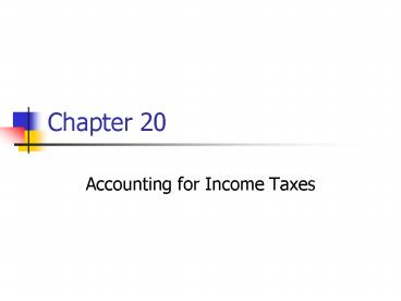 Accounting for Income Taxes