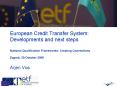 European Credit Transfer System: Developments and next steps PowerPoint PPT Presentation