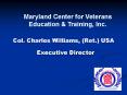Col' Charles Williams, Ret' USA PowerPoint PPT Presentation