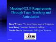 Meeting NCLB Requirements Through Team Teaching and Articulation PowerPoint PPT Presentation