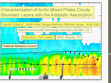 Characterization of Arctic Mixed-Phase Cloudy