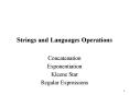 Strings and Languages Operations PowerPoint PPT Presentation