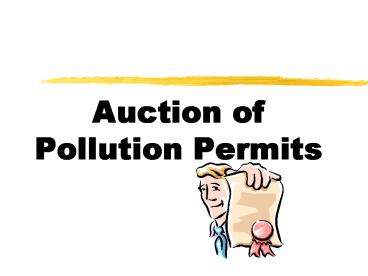 Auction of Pollution Permits