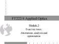 FT2224 Applied Optics PowerPoint PPT Presentation