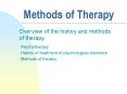 Methods of Therapy PowerPoint PPT Presentation
