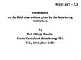on the field observations given by the Monitoring Institutions PowerPoint PPT Presentation