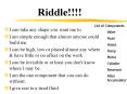 Riddle!!!! PowerPoint PPT Presentation