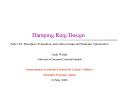 Damping Ring Design PowerPoint PPT Presentation
