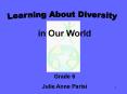 Learning About Diversity PowerPoint PPT Presentation