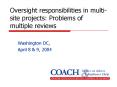 Oversight responsibilities in multisite projects: Problems of multiple reviews PowerPoint PPT Presentation